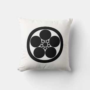 a round plum-pot throw pillow