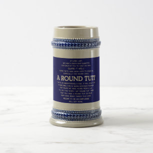 A Round Tuit Beer Stein