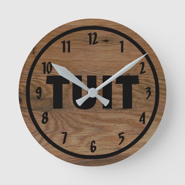 A Round Tuit Funny  Clock (Front)