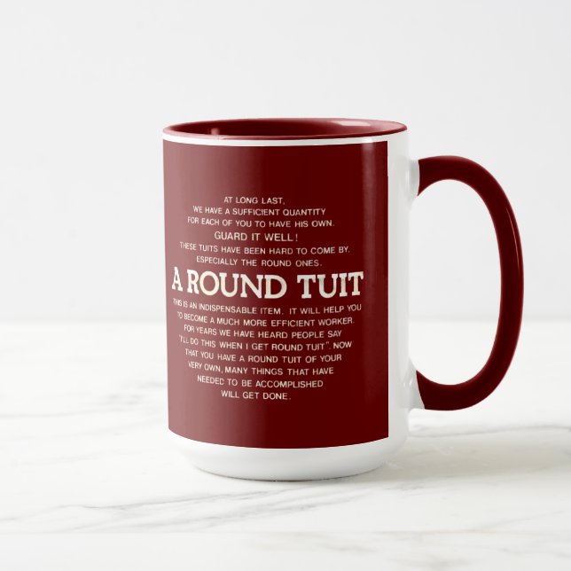 A round Tuit Mug (Right)