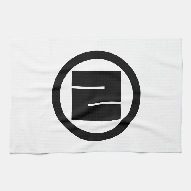 a rounded square kitchen towel (Horizontal)