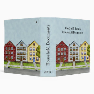 A Row Of Houses Document Binder