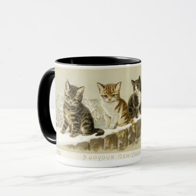 A Row of Kittens by Helena Maguire Mug (Front Left)