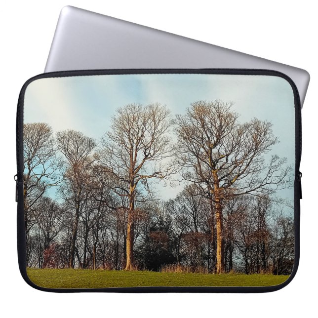 A row of trees laptop sleeve (Front)