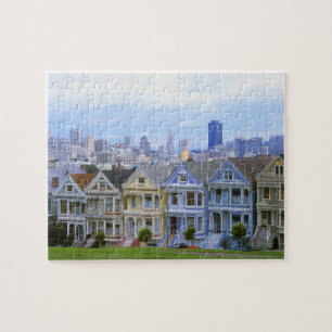 A row of Victorian homes Jigsaw Puzzle