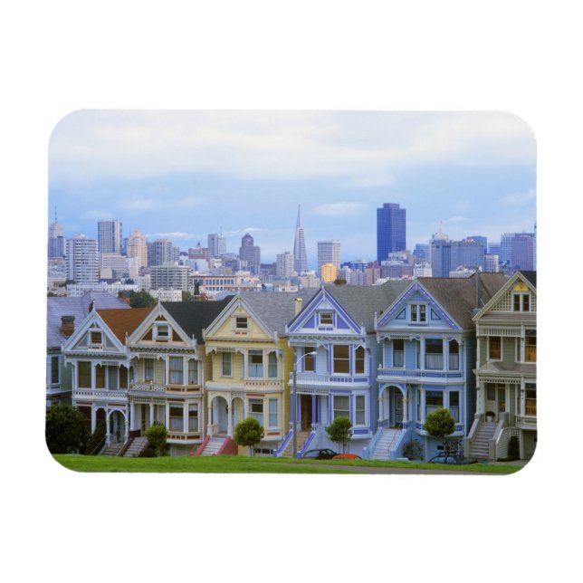 A row of Victorian homes Magnet (Horizontal)