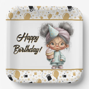 A Royal Birthday Celebration  Paper Plate