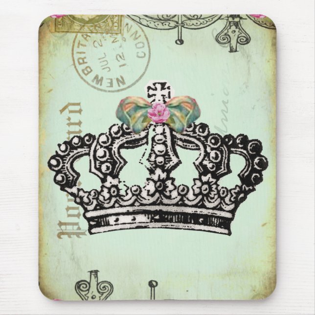 a RoYaL CRoWN fit for a QUeeN Mouse Pad (Front)