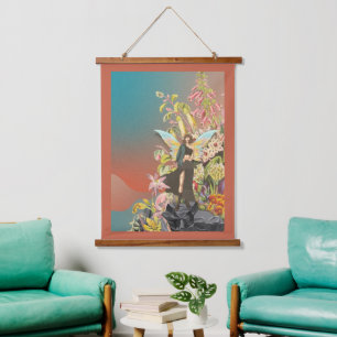 A Royal Fairy Lookout 26"x36" Hanging Tapestry