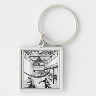 A Royal Game of Tennis in the Jeu de Paume Keychain
