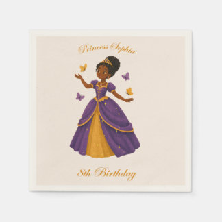 A Royal Princess birthday napkins