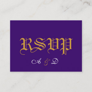 A , RSVP, ENCLOSURE CARD