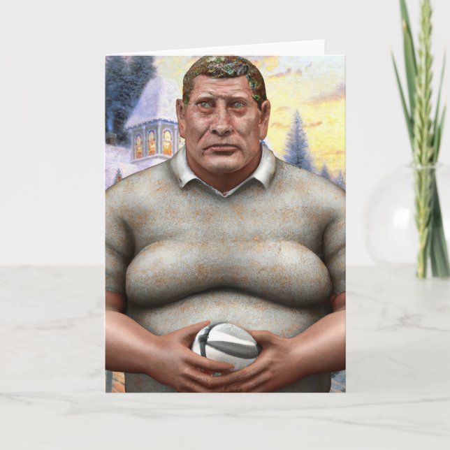 A Rugby Christmas - Rugby Greeting Card (Front)