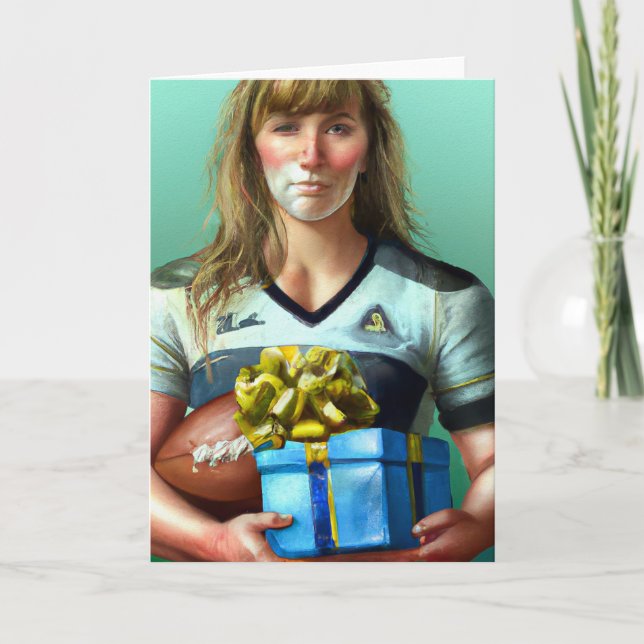 A Rugby Christmas - Rugby Greeting Card (Front)
