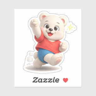 A running bear character