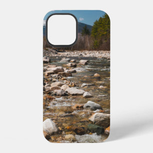 A running stream river with clear water flowing wi iPhone 12 case