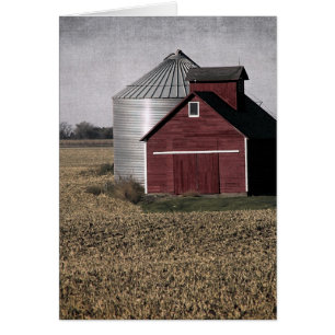 A Rural Farm Scene After Harvest
