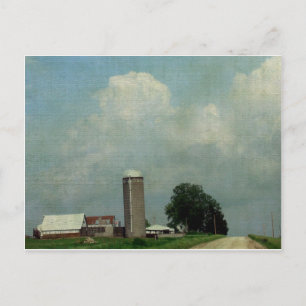 A Rural Farm Scene Postcard