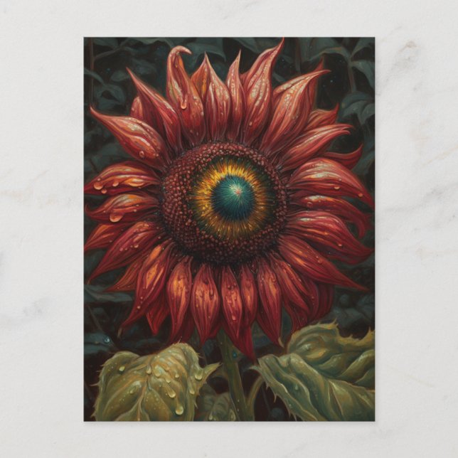 A Rust Sunflower Postcard (Front)