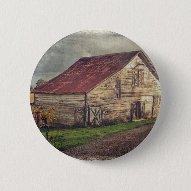 A Rustic Barn 2 Inch Round Button (Front)