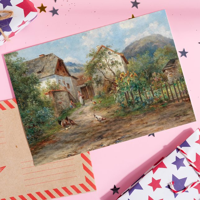 A Rustic Garden in Blossom in the Countryside Postcard (Creator Uploaded)
