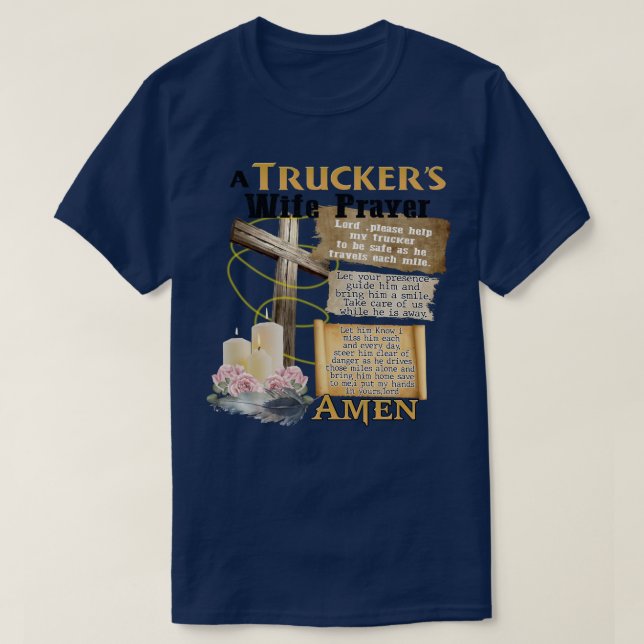 a s wife prayercross T-Shirt (Design Front)