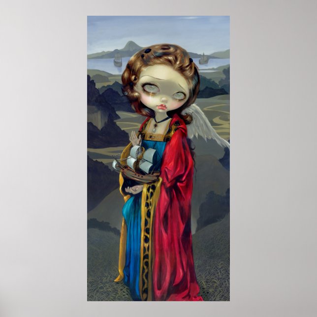 A Safe Harbour ART PRINT gothic angel icon lowbro (Front)