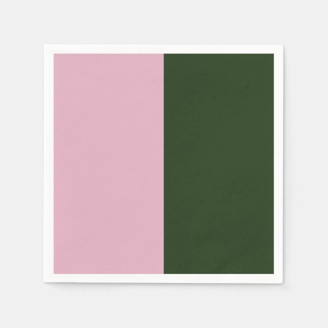 A Sage and Blush Modern Minimalist       Napkin (Front)