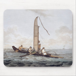 A Sailing Canoe of Otaheite Mouse Pad