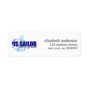 A Sailor Anchored my Heart Address Labels
