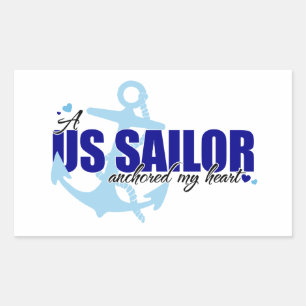 A Sailor Anchored My Heart Sticker