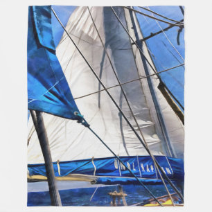 A Sailor Is An Artist And His Medium The Wind Fleece Blanket