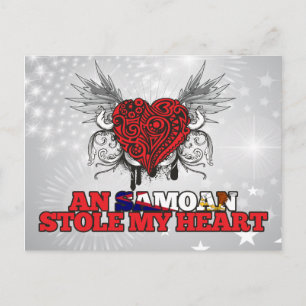 A Samoan Stole my Heart Postcard