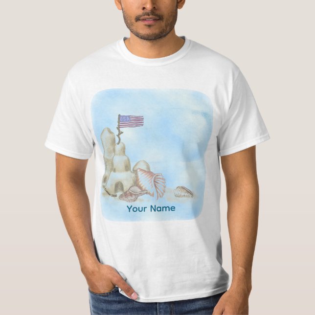 A Sand Castle  T-shirt (Front)