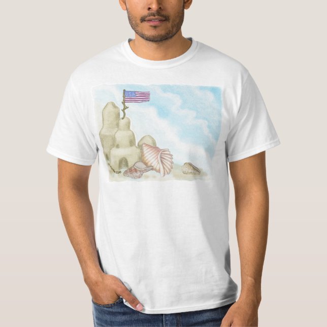 A Sand Castle  T-shirt (Front)