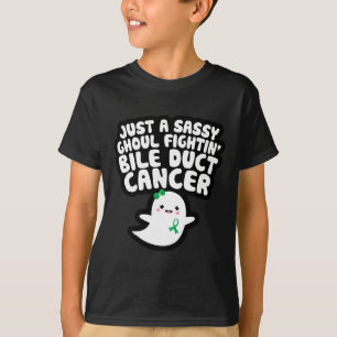 A Sassy Ghoul Fighting Bile Duct Cancer Halloween T-Shirt