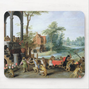 A Satire of the Folly of Tulip Mania Mouse Pad