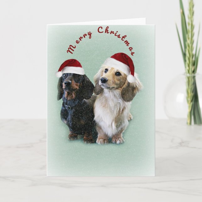 A Sausage Christmas Holiday Card (Front)