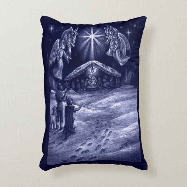 A Saviour is Born! Accent Pillow (Front(Vertical))