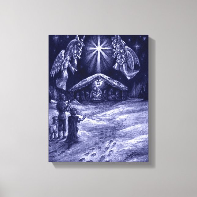 A Saviour is Born! Canvas Print (Front)