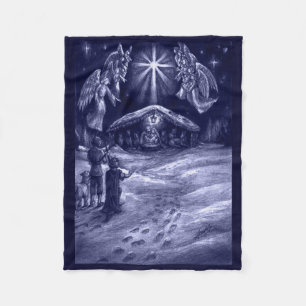 A Saviour is Born! Fleece Blanket