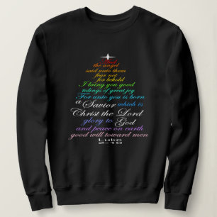 A Saviour is Born Luke 2-11 Christmas Tree Shirts