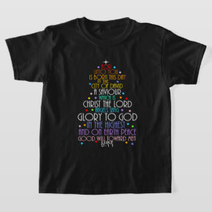 A Saviour is Born Luke 2-11 Christmas Tree Shirts