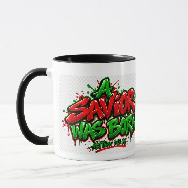 A Saviour was born  Mug (Left)