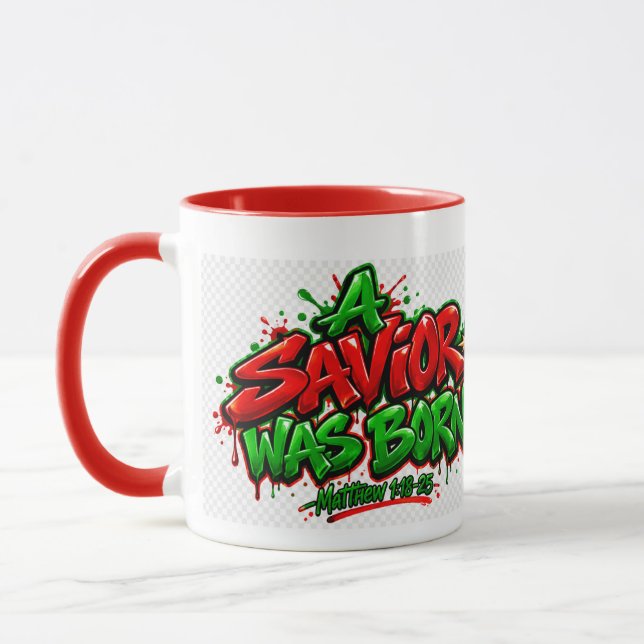 A Saviour was born  Mug (Left)