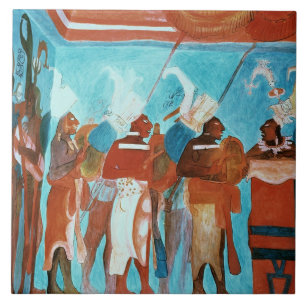 A Scene from Life, depicting musicians playing dru Tile