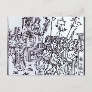 A Scene from the Decameron Postcard