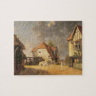 A Scene from 'The Maid of the Mill', 1765 (oil on Jigsaw Puzzle