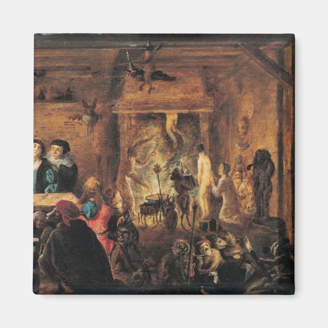 A Scene of Sorcery, 1633 Magnet (Front)