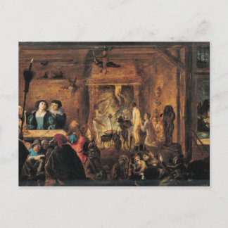 A Scene of Sorcery, 1633 Postcard